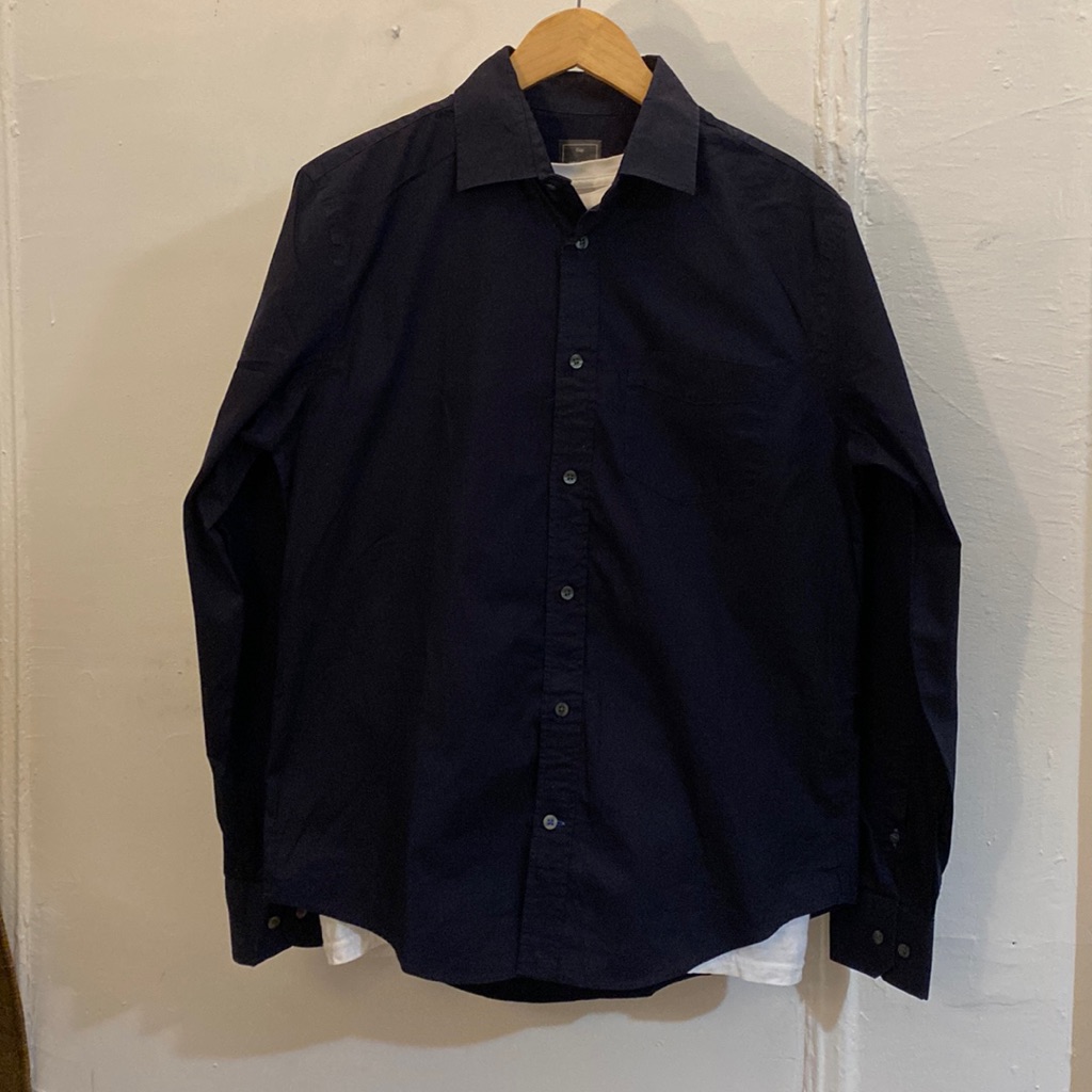 Gap Navy Button Down, Medium